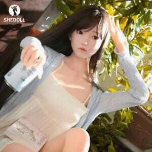 SHEDOLL青檸158cm初戀系棉花糖肌C杯少女 - 純白百褶裙の鄰家妹妹風｜全身仿真紋理+可動口腔定制｜宅男幻想具現化